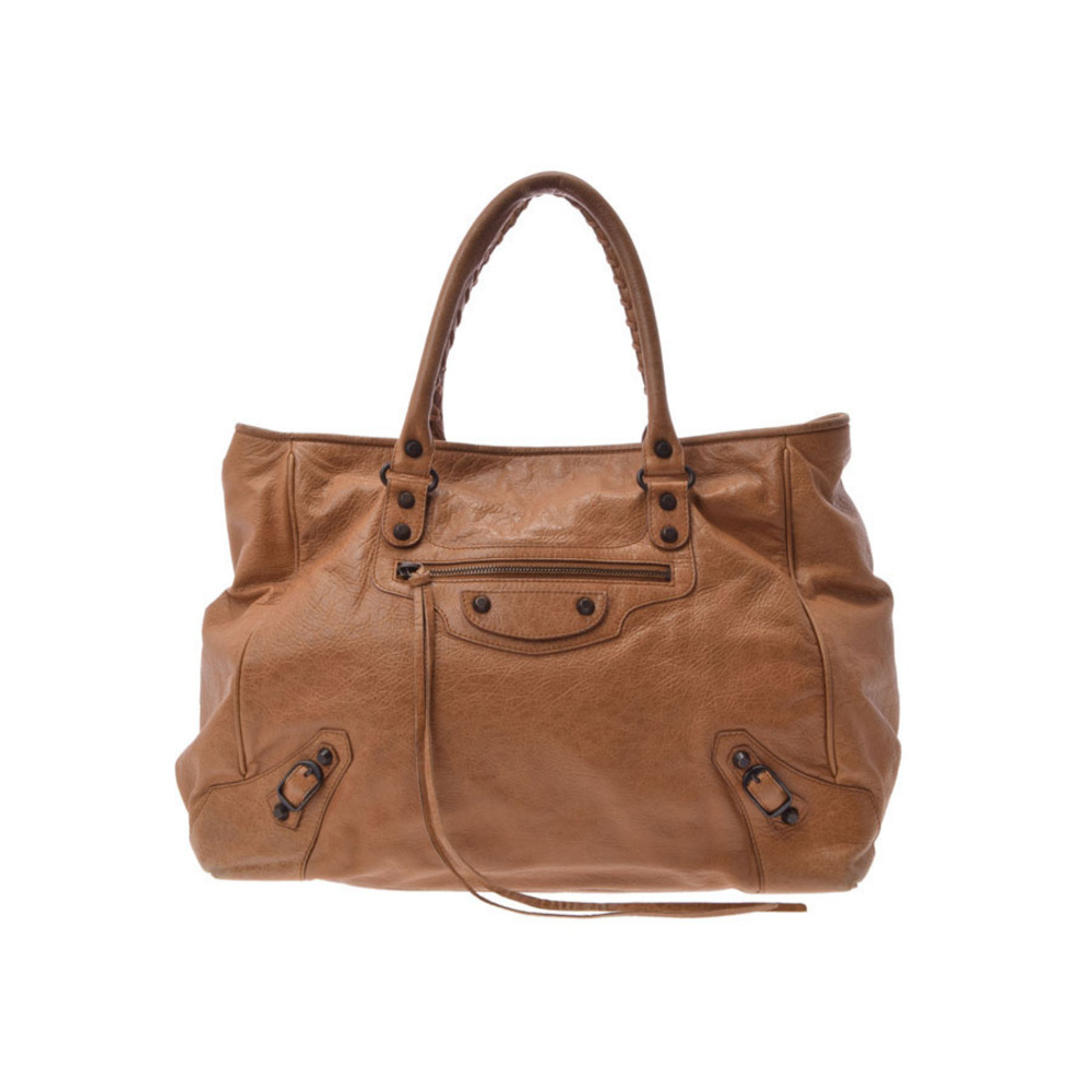 Balenciaga The Sunday lambskin camel